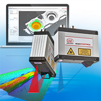 scanCONTROL mit Red- und Blue-Laser-Technologie