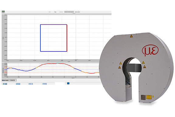 Profilmessung von glühenden Rohren mit dimensionCONTROL, Software inklusive