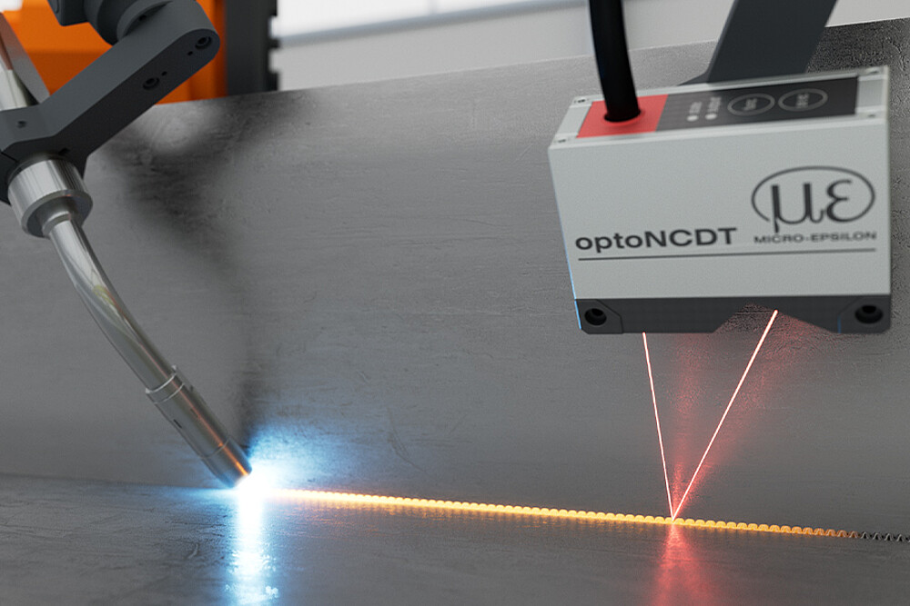 Laser Sensor Schweißkopfregelung