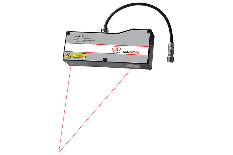 Laser-Sensoren mit kleinem Messbereich und großem Grundabstand