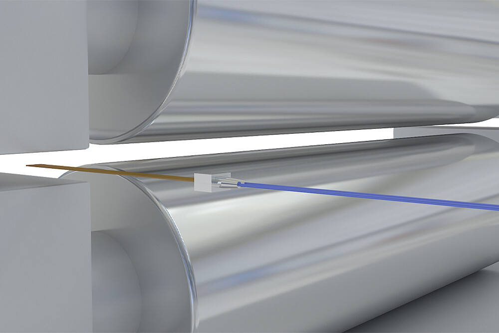 Walzenspaltmessung in Kalandrierprozessen