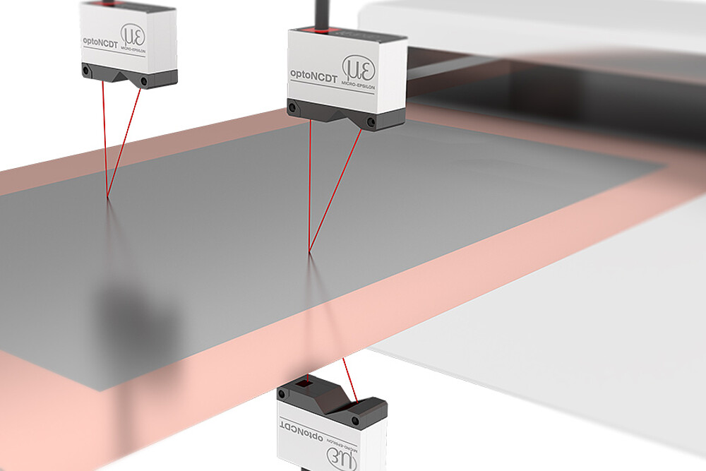 Laser Sensor Dickenmessung