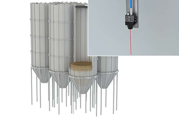 Füllstandsmessung in Silos