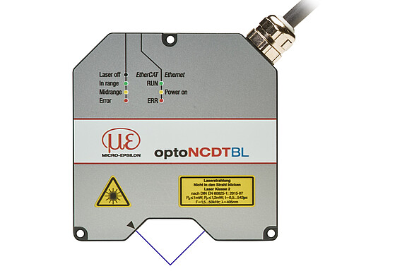 Hochpräziser Blue-Laser-Wegsensor - optoNCDT 2300-2DR